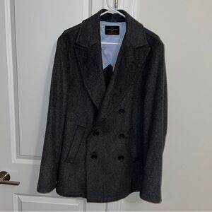 COMBATANT GENTLEMAN MEN'S Wool/Poly Blend winter pea coat style jacket XL NWOT